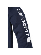 CARHARTT Logo Long Sleeve T-Shirt, dunkelblau