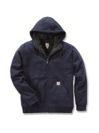 CARHARTT Colliston Sherpa Lined Zip Front Sweatshirt, dunkelblau