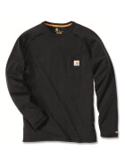 CARHARTT Carhartt Force&reg; Cotton Long Sleeve T-Shirt, schwarz