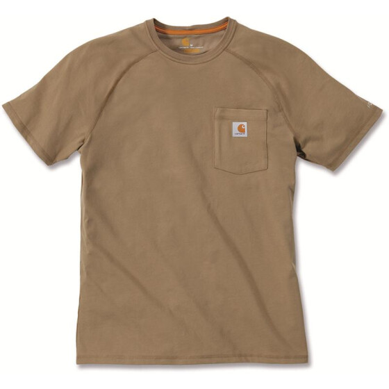 CARHARTT Carhartt Force&reg; Cotton Short Sleeve T-Shirt, khaki