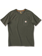 CARHARTT Carhartt Force&reg; Cotton Short Sleeve T-Shirt, gr&uuml;n