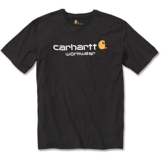 CARHARTT Core Logo Short Sleeve T-Shirt, schwarz