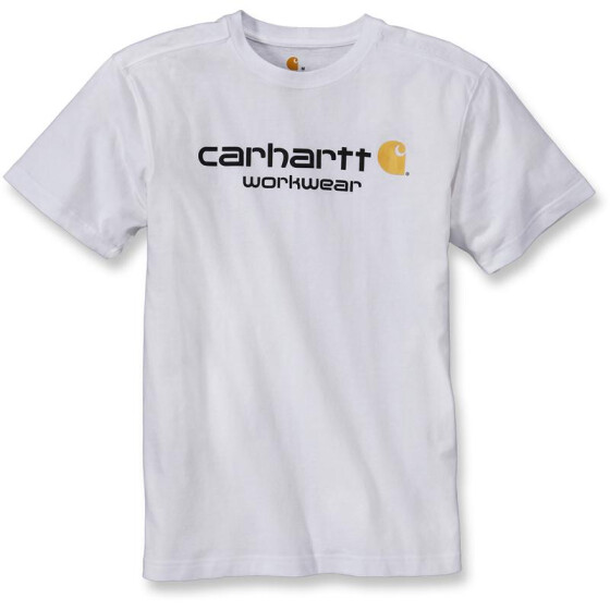 CARHARTT Core Logo Short Sleeve T-Shirt, weiss