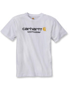 CARHARTT Core Logo Short Sleeve T-Shirt, weiss