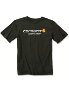 CARHARTT Core Logo Short Sleeve T-Shirt, gr&uuml;n