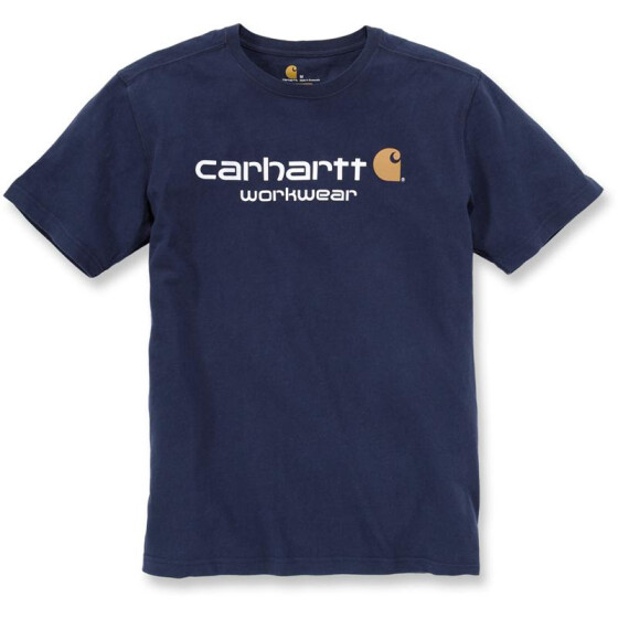 CARHARTT Core Logo Short Sleeve T-Shirt, dunkelblau