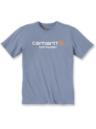 CARHARTT Core Logo Short Sleeve T-Shirt, grau blau