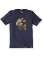 CARHARTT Maddock Branded C Short Sleeve T-Shirt, dunkelblau