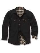 CARHARTT Weathered Canvas Shirt Jacket, schwarz XXL
