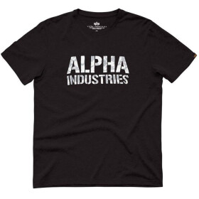 Alpha Industries Camo Print T, black-white