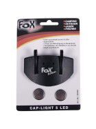 MFH Cap-Light, mit 5 LED, incl. 2 Ersatz Knopfzellen
