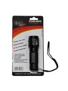 MFH Stablampe 3 Watt LED, Mini, Fokus, schwarz, L&auml;nge: 11 cm