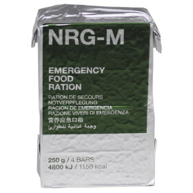 MFH Notverpflegung, NRG-M, 250 g, (4 Riegel)