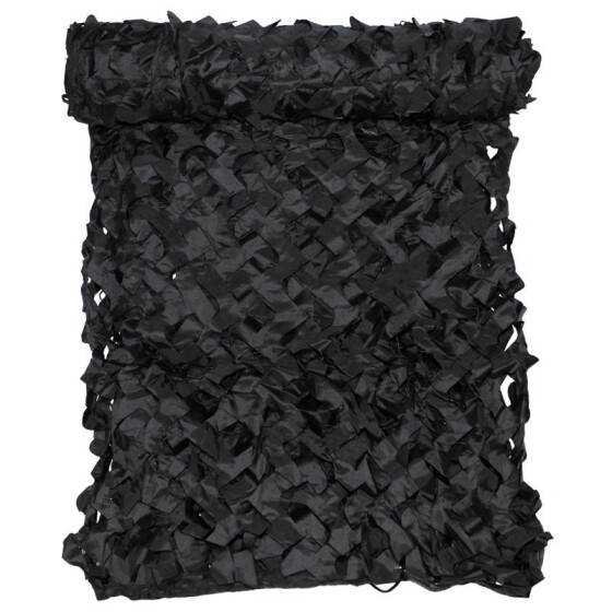 MFH Tarnnetz, 3 x 2 m, &quot;Basic&quot;, schwarz, mit PVC-Tragebeutel