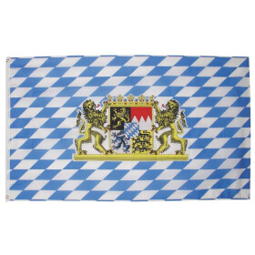 MFH Fahne, Bayern mit L&ouml;wen, Polyester, Gr. 90x150 cm