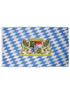 MFH Fahne, Bayern mit L&ouml;wen, Polyester, Gr. 90x150 cm