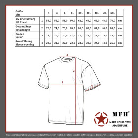 MFH US T-Shirt, halbarm, foliage, 170g/m&sup2;