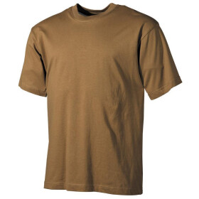 MFH US T-Shirt, halbarm, coyote, 170g/m&sup2;