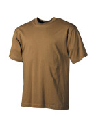 MFH US T-Shirt, halbarm, coyote, 170g/m&sup2;
