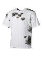 MFH US T-Shirt, halbarm, BW winter tarn, 170g/m&sup2;