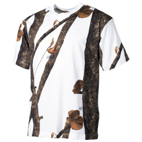MFH US T-Shirt, hunter-snow, halbarm, 170g/m&sup2;