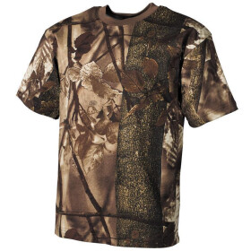 MFH US T-Shirt, hunter-braun, halbarm, 170g/m&sup2;
