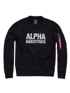Alpha Industries Camo Print Sweat, black-white