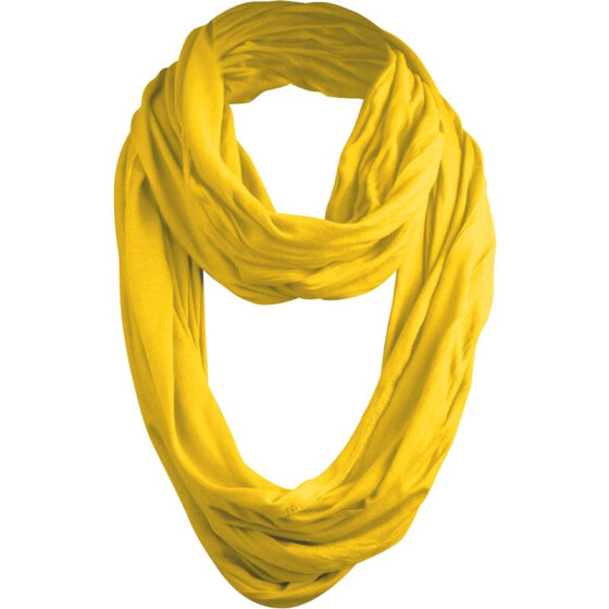 Wrinkle Loop Scarf, yellow
