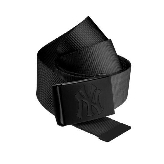 MLB Premium Black Woven Belt Single, black