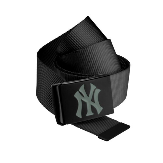 MLB Premium Black Woven Belt Single, grey