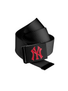 MLB Premium Black Woven Belt Single, red
