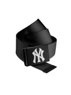 MLB Premium Black Woven Belt Single, white