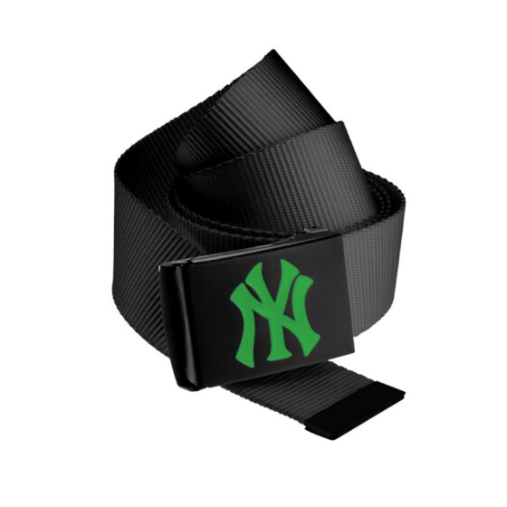 MLB Premium Black Woven Belt Single, kelly