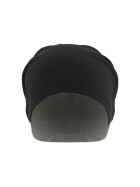 Jersey Beanie reversible, blk/gry