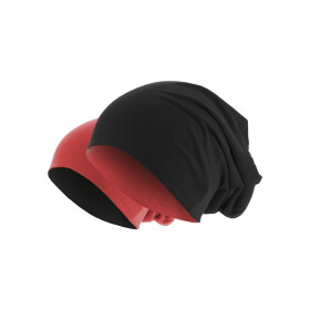 Jersey Beanie reversible, blk/red