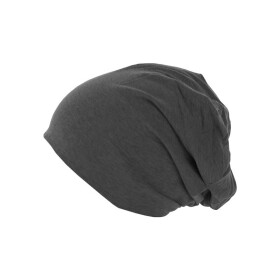 Jersey Beanie reversible, h.charcoal/kelly