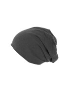 Jersey Beanie reversible, h.charcoal/kelly