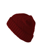 Beanie Cable Flap, maroon