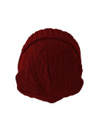 Beanie Cable Flap, maroon