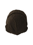 Beanie Cable Flap, chocolate