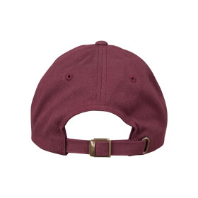 Peached Cotton Twill Dad Cap, maroon