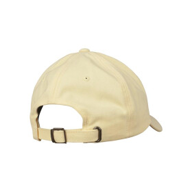 Peached Cotton Twill Dad Cap, yellow