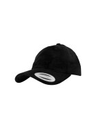 Low Profile Velours Cap, black