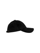 Low Profile Velours Cap, black