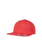 Unstructured 5-Panel Snapback, red