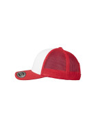 Retro Trucker Colored Front, red/wht/red