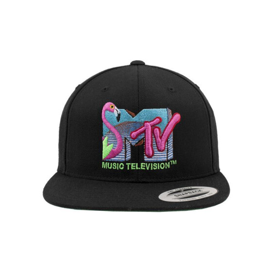 MERCHCODE MTV Flamingo Snapback, black