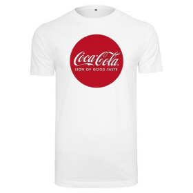 MERCHCODE Coca Cola Round Logo Tee, white