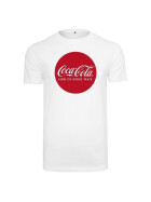 MERCHCODE Coca Cola Round Logo Tee, white