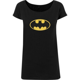 MERCHCODE Ladies Batman Logo Tee, black